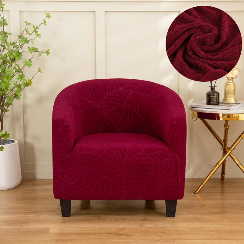 Housse de fauteuil club extensible Housse de fauteuil tonneau Housse de fauteuil baignoire Housse de fauteuil canapé en spandex doux Amovible