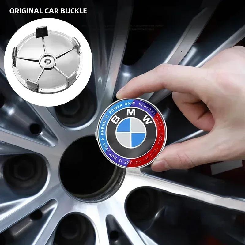 4 szt. 68mm Nakładka na środek koła samochodowego z logo dla BMW E87 E30 E46 E28 E34 E39 E60 F02 F18 F35 G20 G03 G05 F10 E93 F20