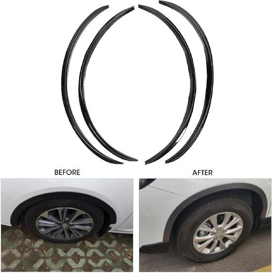 Wheel Arch Protector Lip Trim, Anti Scratch Protection Cover, Durable Universal Fit 28.4 Inch for Cars, Trucks, SUVs, Black