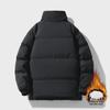 Dicke, mit Baumwolle gefütterte Winterjacke für Herren, warme, lockere Passform für junge Männer