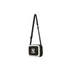 MLB 24FW New York Yankees NY Logo Klassisch Herbst Winter Vielseitig Lammfell Kleines Quadratisches Tasche - Umhängetasche Unisex Taschen Schwarz 3ACRS0746-50BKS