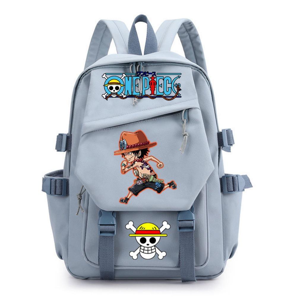 Anime ONE PIECE schoolbag children's backpack primary school bag male and female junior high school students college students campus backpack