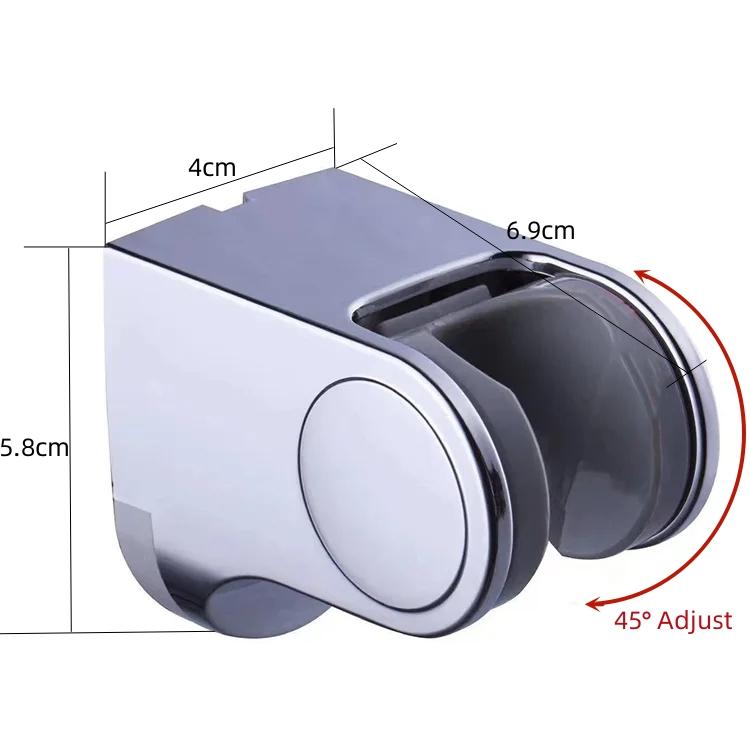 

Регульований ручний тримач для душу з АБС-пластику, настінне кріплення, основа для фіксації лійки змішувача, підставка для лійки, аксесуари для ванної кімнати