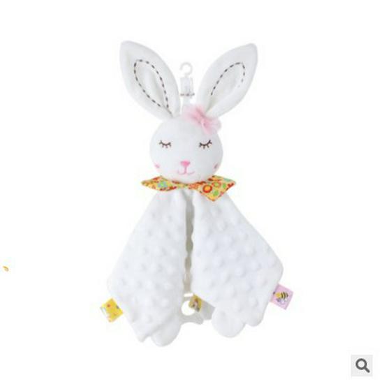 Cute Cartoon Animal Plush Baby Soothing Towel with Toy - CPC CE EN Certified