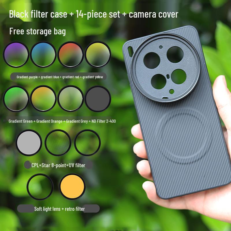 Compatible with Vivo X300 Ultra: Magnetic Phone Photography Kit with CPL Polarizing Filter 67mm and Threaded Lens Ring