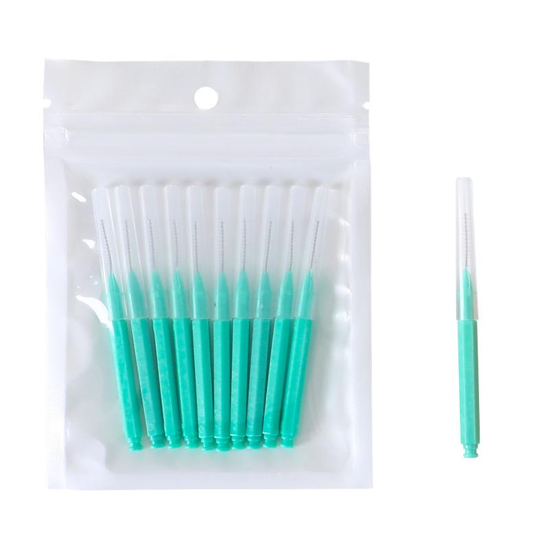30Pcs I Shaped Interdental Brush Orthodontic Correction Tooth Gap Brush Teeth Braces Cleaning Soft Bristles