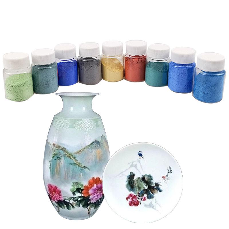 Niskotemperaturowa farba ceramiczna szkliwna 50g Pigment do pracowni ceramicznej do barwienia malowania Nietoksyczny