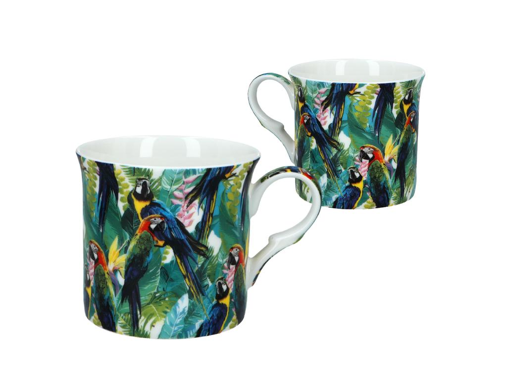 Set of 4 Kubki Tropics Porcelain Cups for Coffee Tea Set