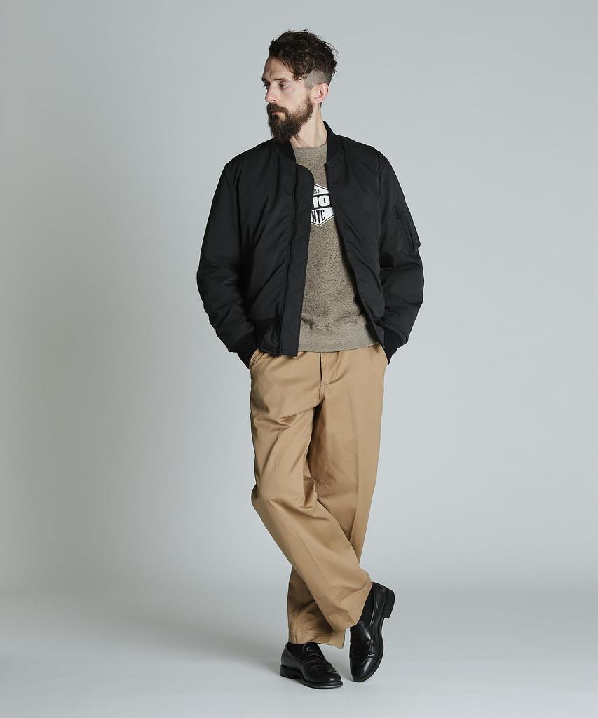 Schott X NANGA HINOK MA-1 Men's Small 010 Black 782-4253005