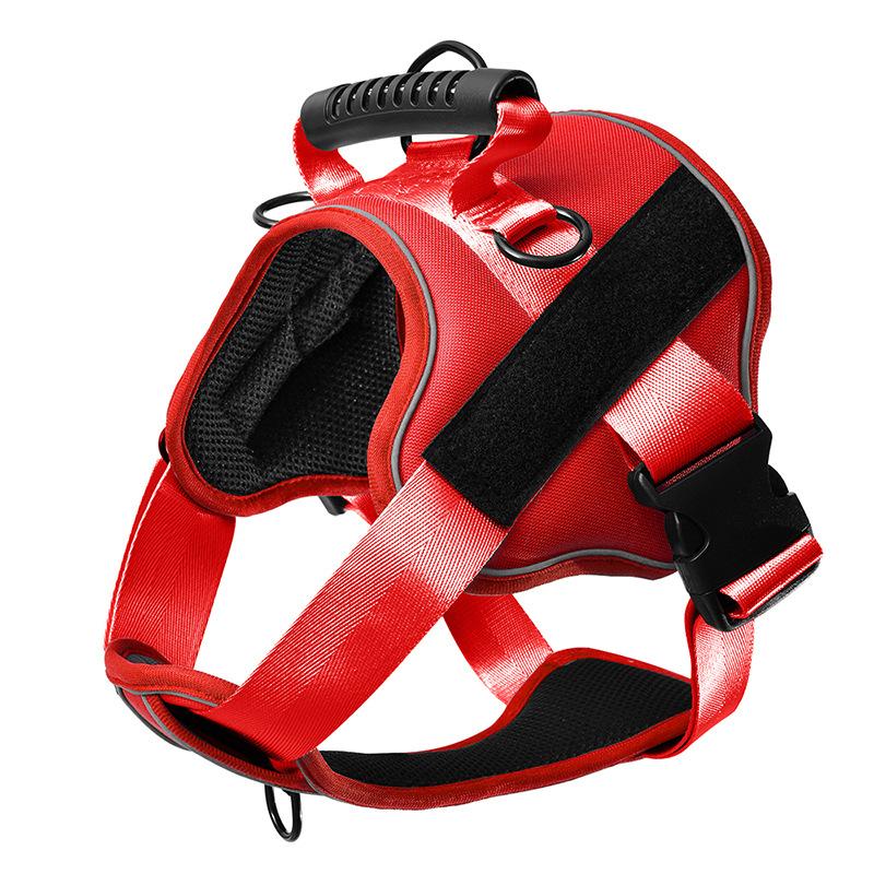 Hundeleine Große, mittelgroße und kleine Hunde Weste Typ Brustgurt Bequeme und atmungsaktive nachtreflektierende Hundeleine Haustierbedarf