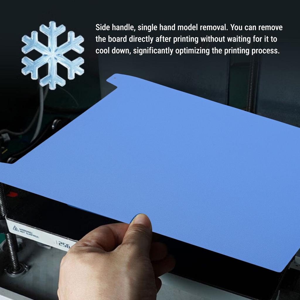 Cold Build Plate Fit for CREALITY K1 MAX 3D Printer 310x315mm Double Sided Low Temperature Build Sheet Blue
