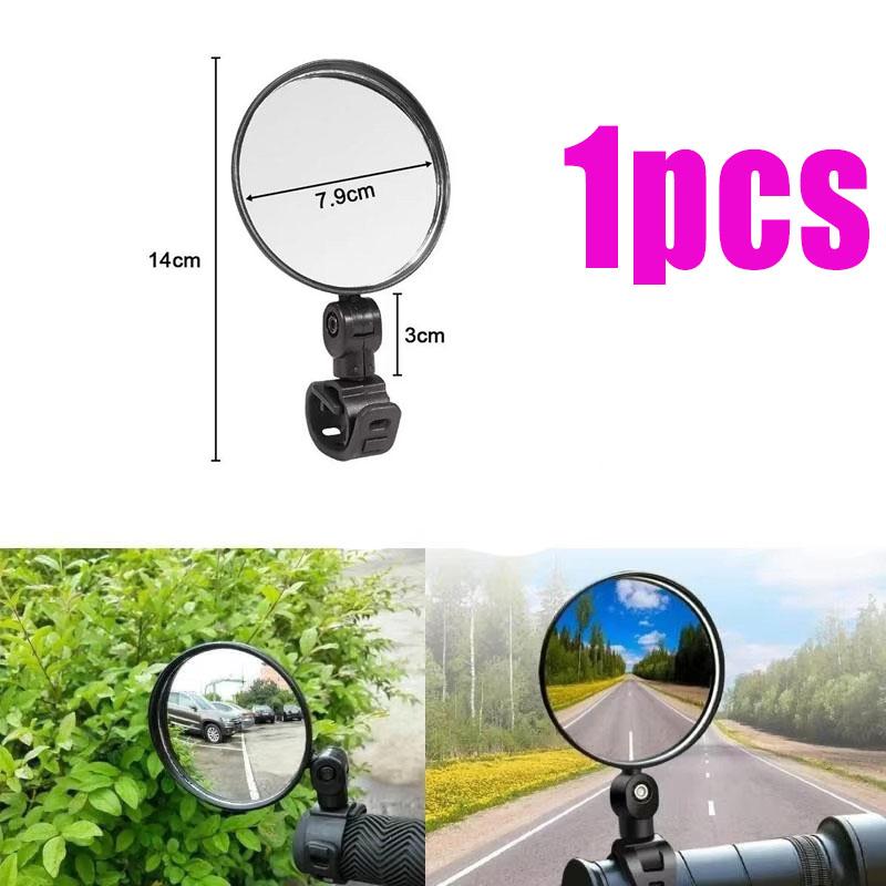 Bicycle Rearview Mirror 360 Rotate Adjustable Bike Rear View Mirror Wide-Angle Road Cycling Handlebar Universal MTB Accessories