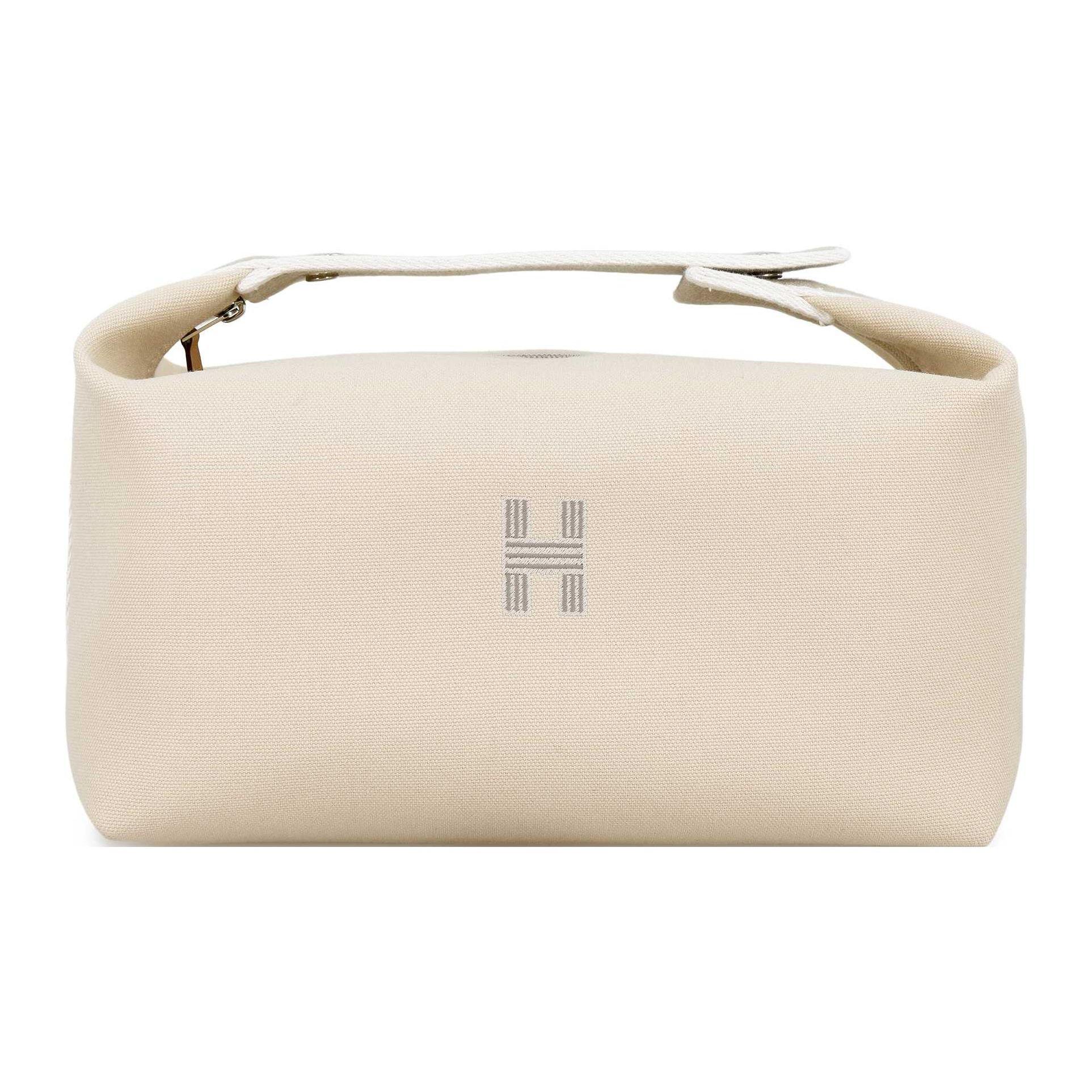 

Hermes Bride-A-Brac Fabric Travel Cotton Storage Bag Women Travel Bag Off-White H103223M-01 Large