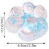 Cat Paw Squeezes Toy for Stress Relief, Sequined Cat Paw Squishy, Soft Hellgrün Color, Ideal for Adults and Children