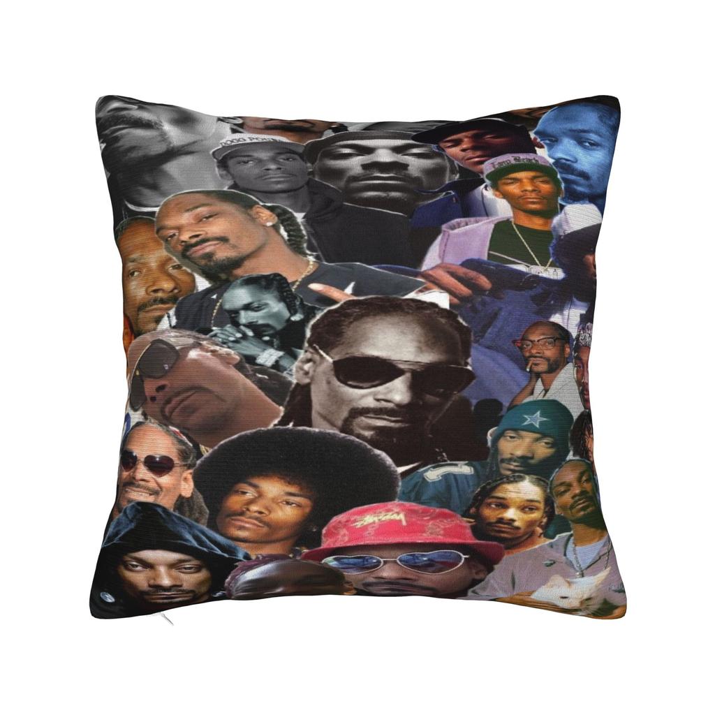 Snoop Dogg Pillowcases Merch Soft Cushion Cover  Throw Pillow Cover Car Decor Zippered Multi Size