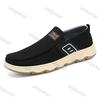 Fashion Men's Cloth Shoes 2025 Spring Autumn New Soft Sole Fashion Slip on Outdoor Casual Shoes Lightweight Comfortable Non Slip Flats