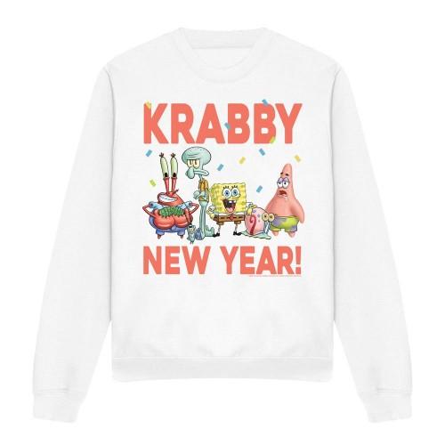 SpongeBob SquarePants Unisex Adult Krabby New Year Sweatshirt