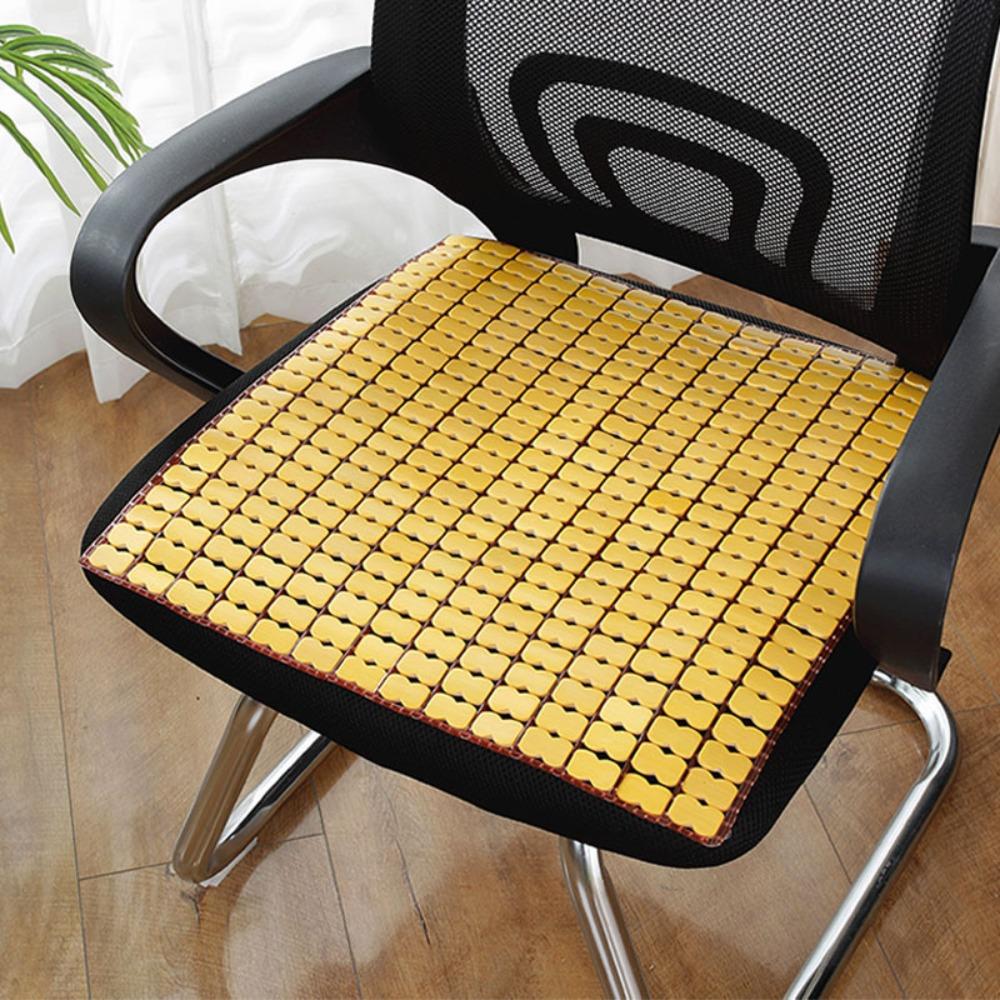 Bamboo Salon Cushion Breathable Chair Mat Simple Summer Cool Mat  Office