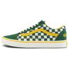 Asia Artist Collection X  Old Skool Comfortable Versatile Low-Top Skate Shoes Unisex Sneakers Green White Yellow VN000CR5021