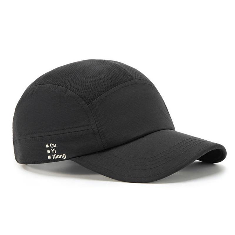 Quick-Dry Hat For Outdoor Camping, Lightweight Running Sports Hat, Soft-Brim Sun-Protection Breathable Baseball Cap