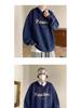 Men's Burgundy Fleece-Lined Oversized Hoodie, Hoodless, American Style, Heavy-Weight, Trendy Autumn/Winter Jacket.