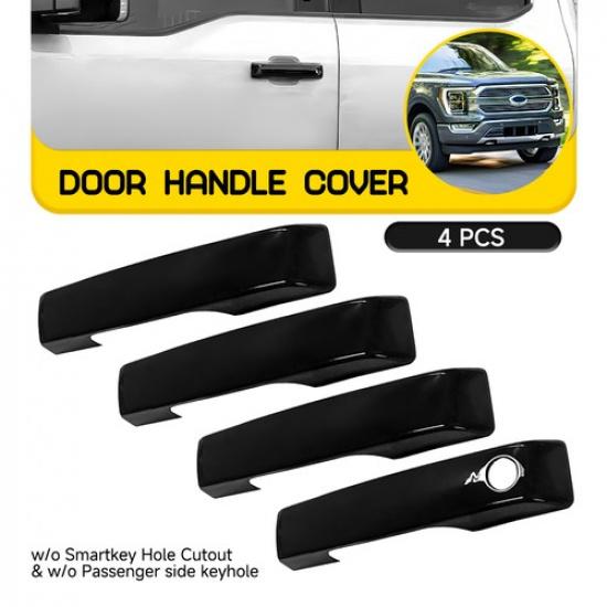 4PCS Door Handle Covers Gloss For -2024 Ford F-250/F-350/F-450 Super Duty EA