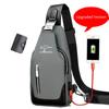 Men's Messenger Bag Shoulder Oxford Cloth Chest Bags Crossbody Casual Messenger Bags Man USB Charging Multifuncti Handbag