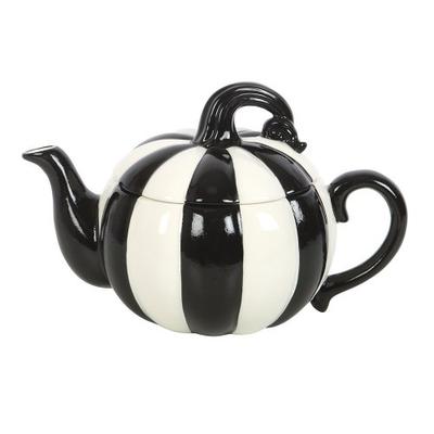 Strange & Unusual Striped Pumpkin Teapot
