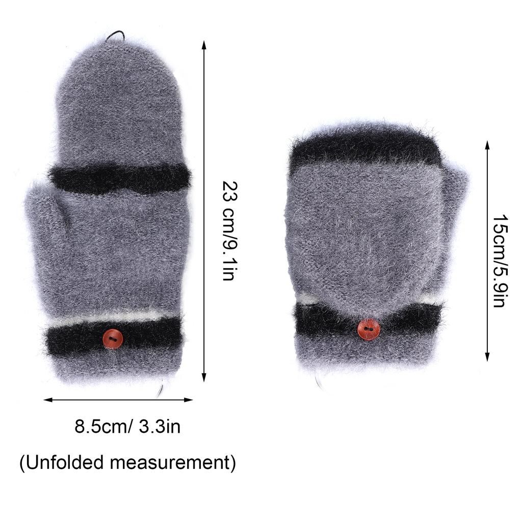 Beheizte Fingerhandschuhe, Fäustlinge, USB, doppelseitig, wärmer, Laptop-Handschuhe für den Winter