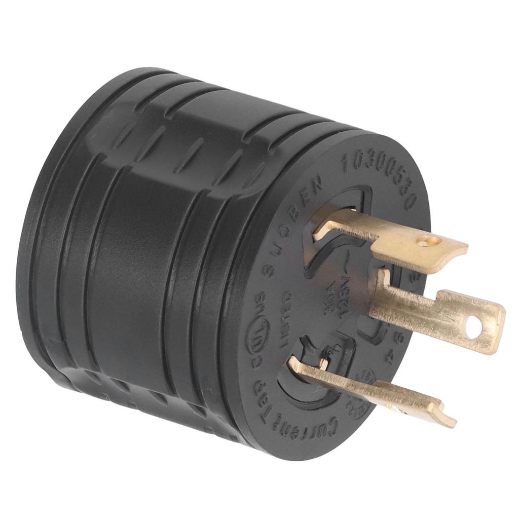 To RV Plug Industrial Generator Adapter Converter Plug Brass Contacts US Standard 125V 30A
