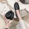 2025 Spring and Summer New Flat-soled Single Shoes Women's Fashion Simple and Versatile Round Head Shoes Soft Sole Non-slip Work Shoes Women's Shoes