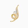 Spille Fiore Perla Colore Oro Vintage per Donne Coreane Zircone Intarsiato Spille Gioielli Accessori Trendy Regali per Feste