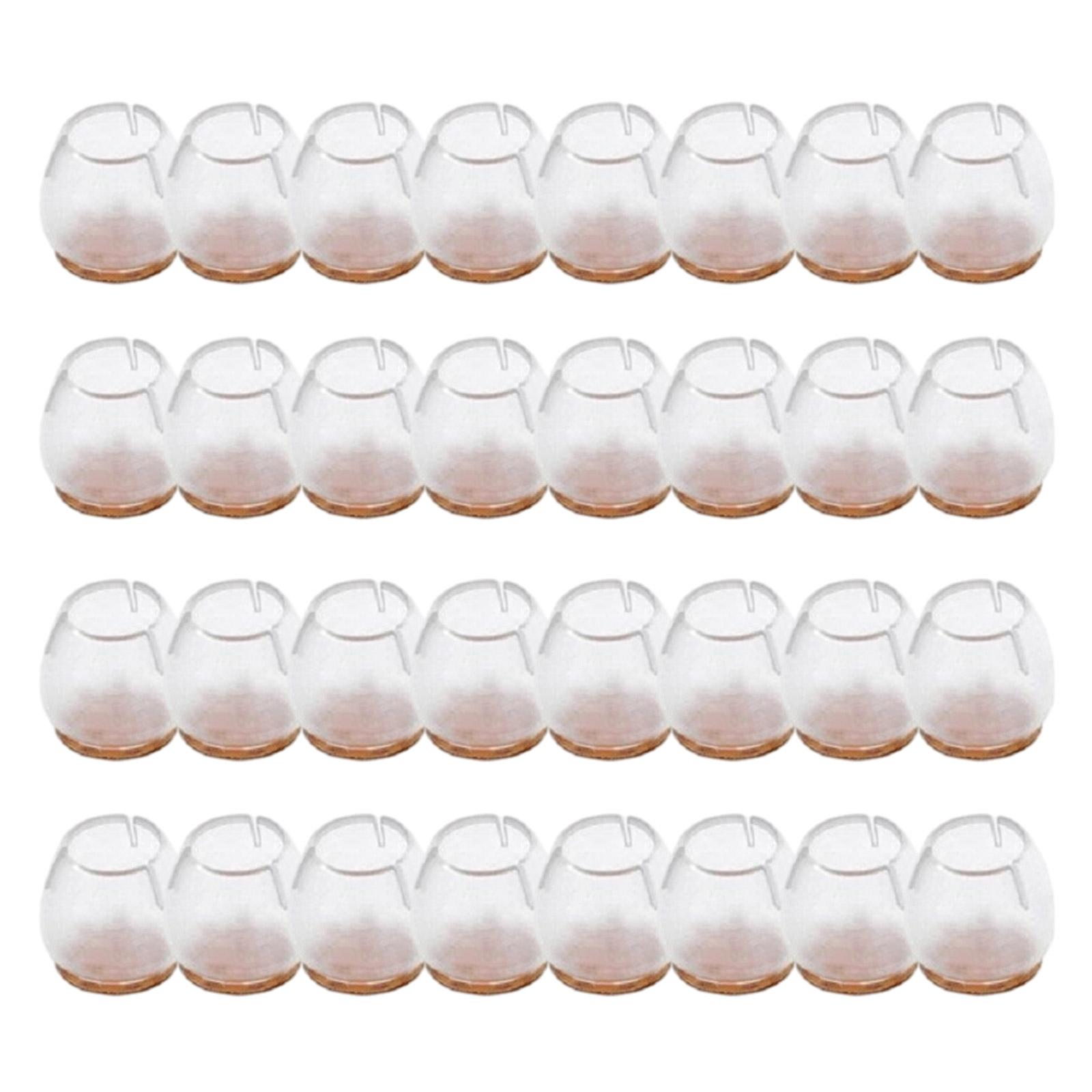 

Набор из 32 противоскользящих протекторов для ножек стула, защит для ножек стула, противоскользящих чехлов для ножек стула, круглых протекторов для ножек стула 4