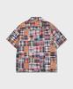 AMFEAST Archive Piece Open Collar Shirt Red Patchwork
