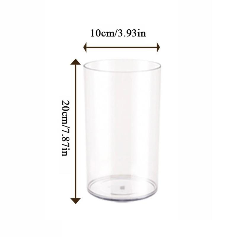 Shatterproof Plastic Vases Tall Large Transparent Flower Vase Hydroponic Decoration Flowerpot  Acrylic Cylinder Vases