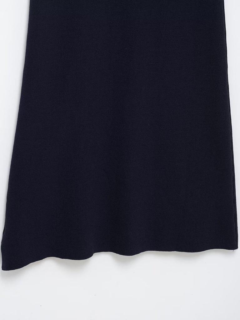 2025 Spring Women's European & American Slim Knit Sleeveless Single-Breasted High-Waisted Dress