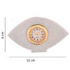 Marble Eye-Shaped Table Clock for Eye Doctors | White Marble Desk Clock with Quartz Movement | Ophthalmology Clinic, Hospital & Office Décor