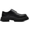 Herrenschuhe in Übergröße für große Köpfe, Plateau-Erhöhung, Lederschuhe, modische Schnalle, Lederschuhe, britische Anzugschuhe, runde Spitze