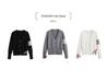 TbB Women's Knitted Cardigan - Trendy Four-Stripe College Style, Versatile Spring/Autumn Sweater Coat