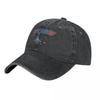Top Gun Jet Blu & Rosso Logo delle Star del Cinema Cappellino da Baseball Vintage in Denim Usurato Copricapo Unisex per Viaggi all'Aperto Cappellini Regalo Cappello