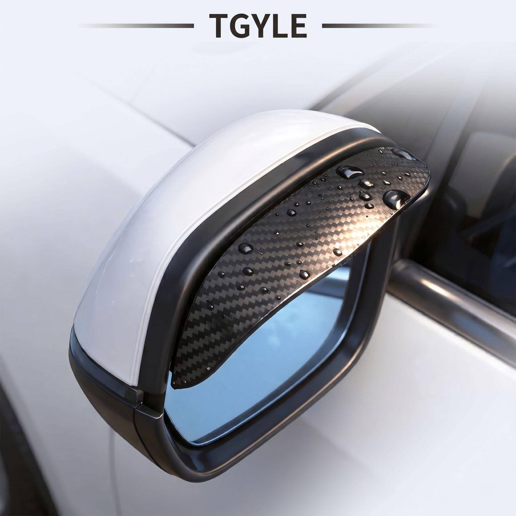 

Enhanced Carbon Fiber Rearview Mirror Sun and Rain Guard Visor