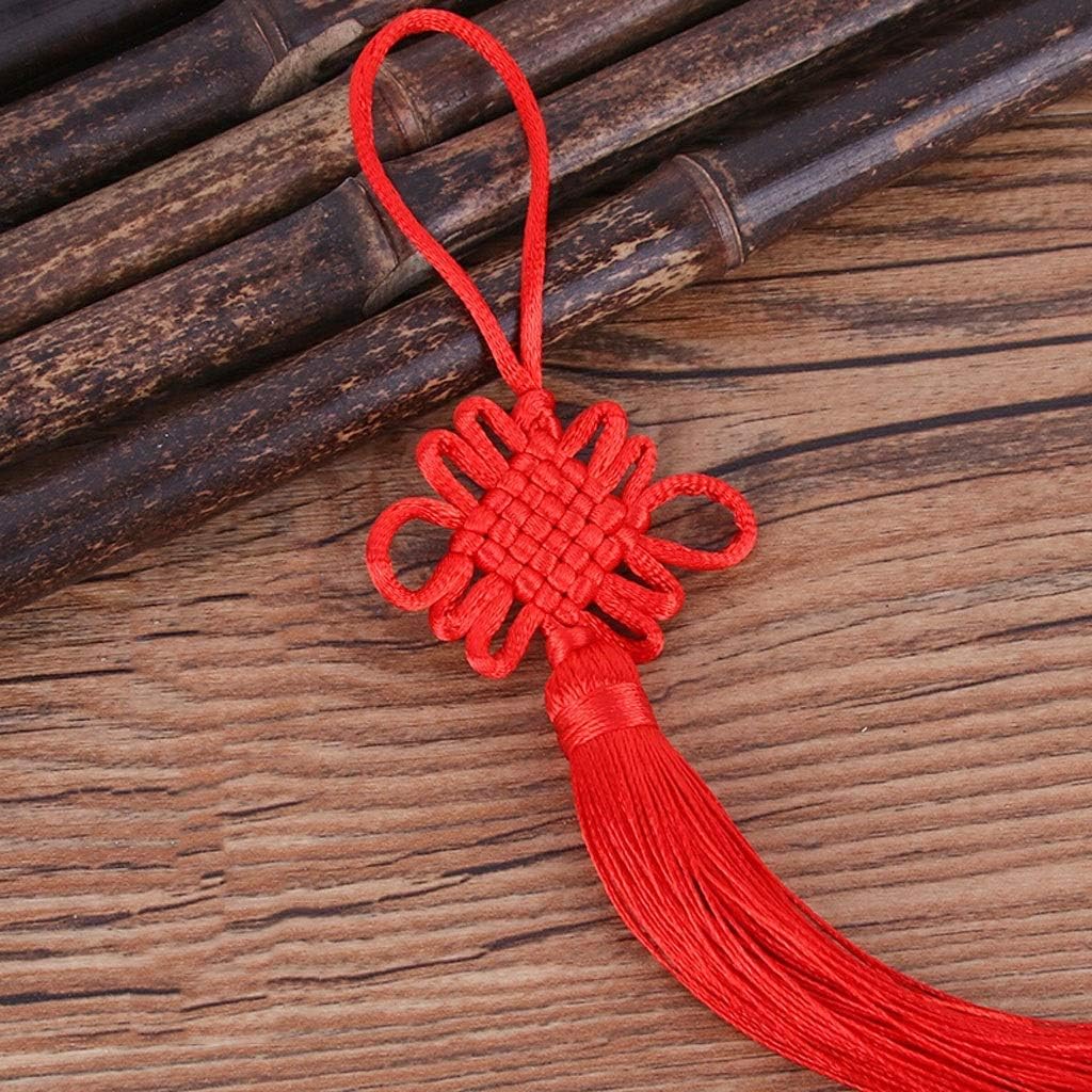Chinese Knot Wall Hanging Tassel Lucky Feng Shui Door Decor Braided Classic Ornament Asian Home Decor Living Room Festival Gift