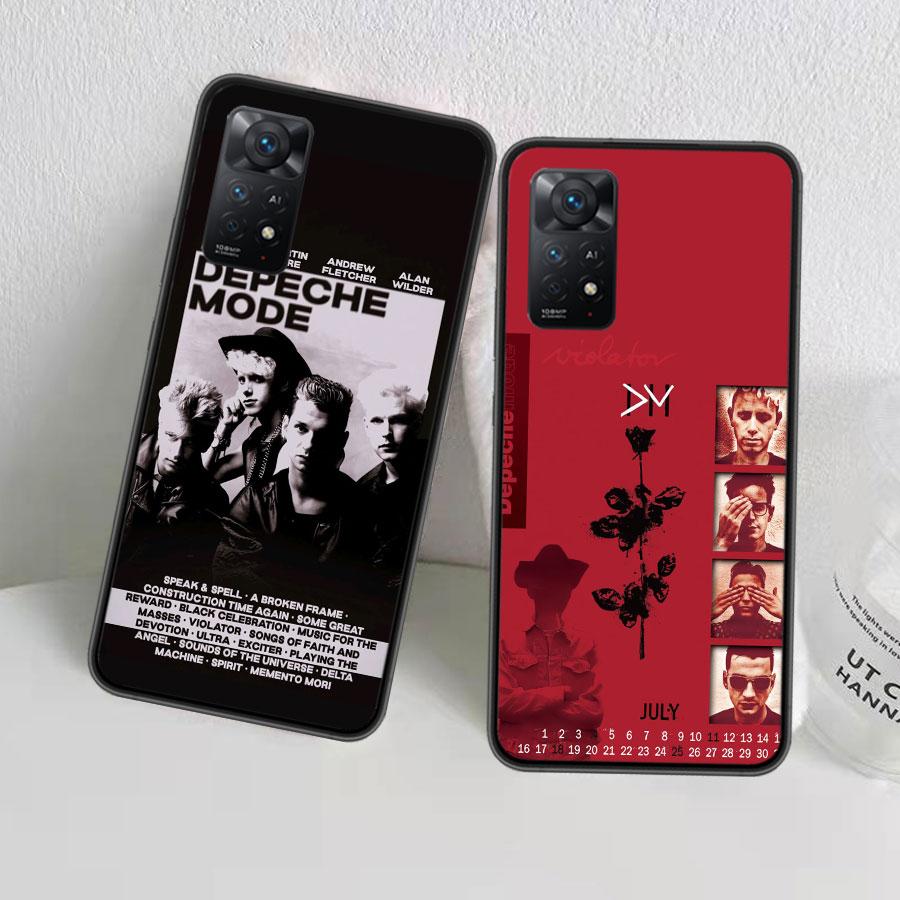 Rock Band Depeches Modes Case Phone For Redmi 13 14C 12 12C Note 14S 14 Pro Plus 10 10A 10C 9 9A 9C 9T 8 8A 7 7A TPU Clear Cover
