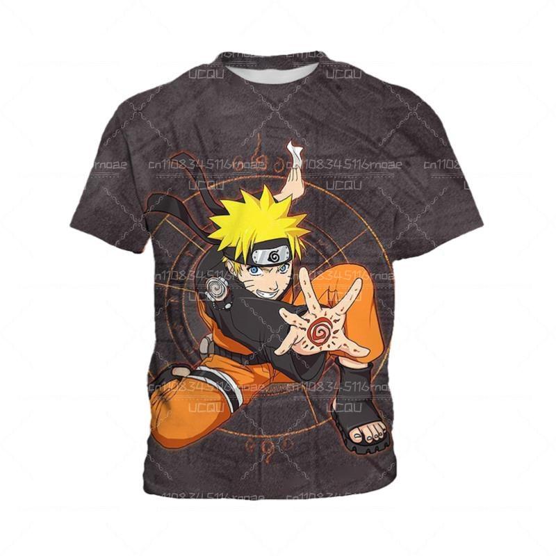 

New High-Quality Summer Naruto Adult/Children s Fashionable T-shirt Daily Round Neck Short Sleeved Breathable Role-playing Top 100