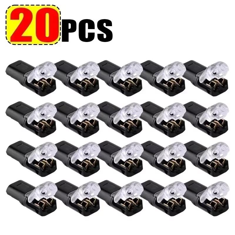 20/50pcs Car Electrical Connector Wire Cable Automotive Electrical Connectors Strip Terminal Connection 2 Pin Way Plug