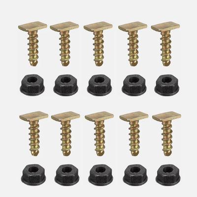 10Set Fender Nuts Screws 5164900 For Opel Corsa C