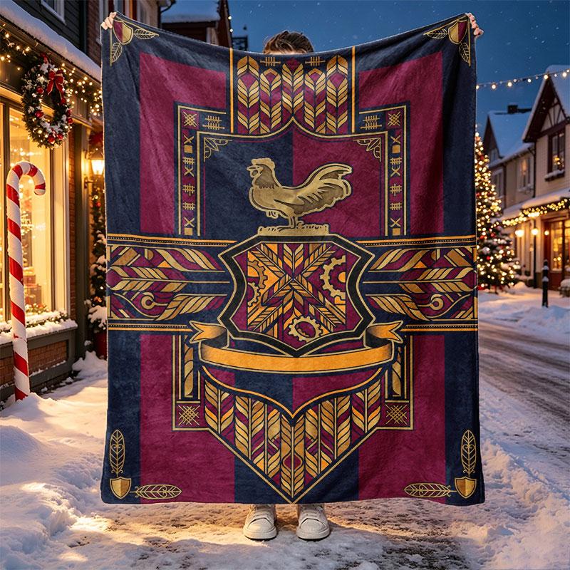 Bradford City AFC Pattern Blanket for Home Decoration, Bed, Sofa, Car Travel, Camping, Suitable for All Seasons, Birthday Christmas Gift