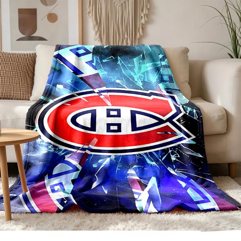 Montreal Canadiens Soft and comfortable flannel Suitable for sofas living rooms outdoor camping travel and also makes a great anniversary gift
