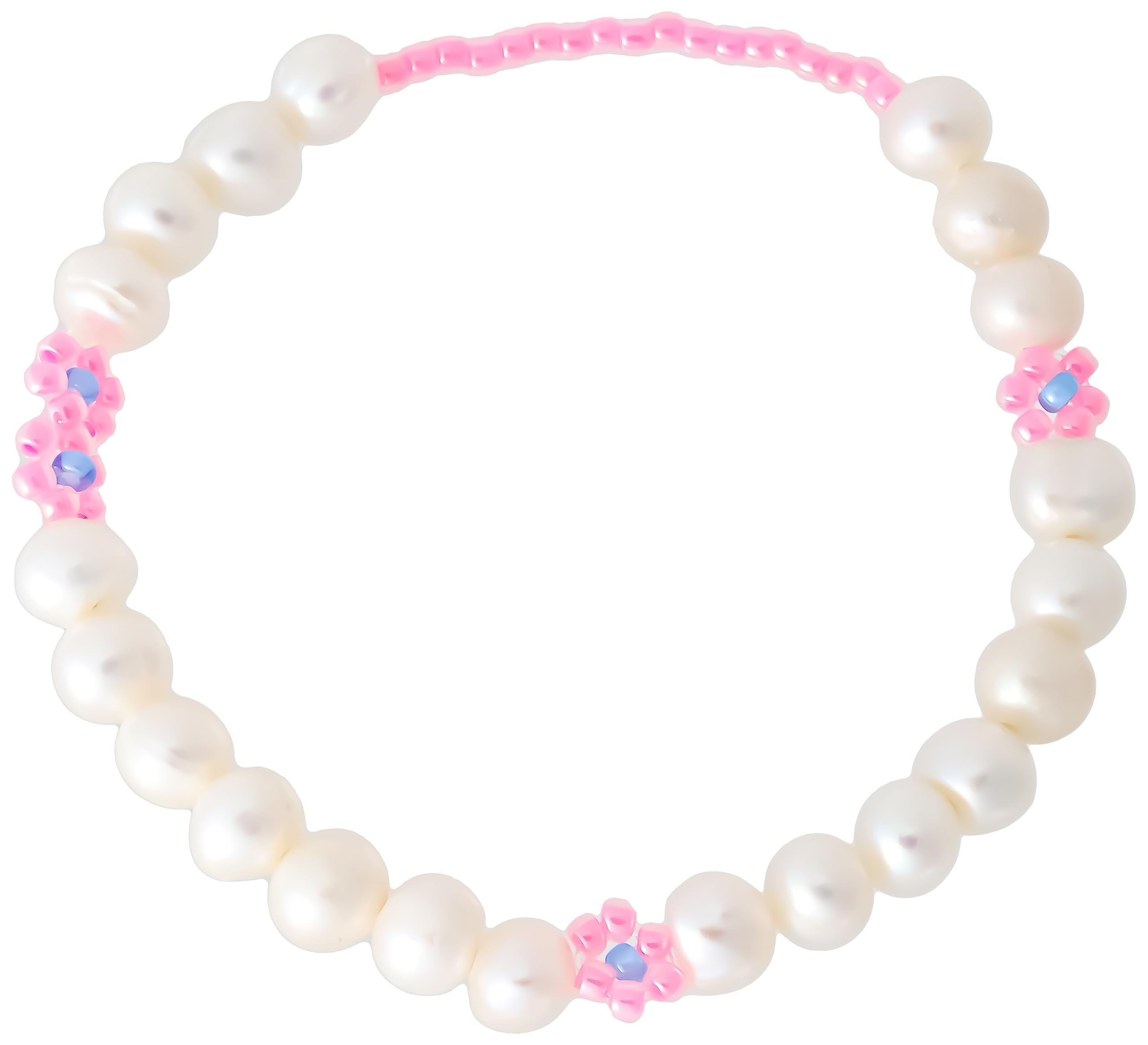 

[Vintage Hollywood] Pearl Bracelet Original Rhodium Plated VH-231-069PK
