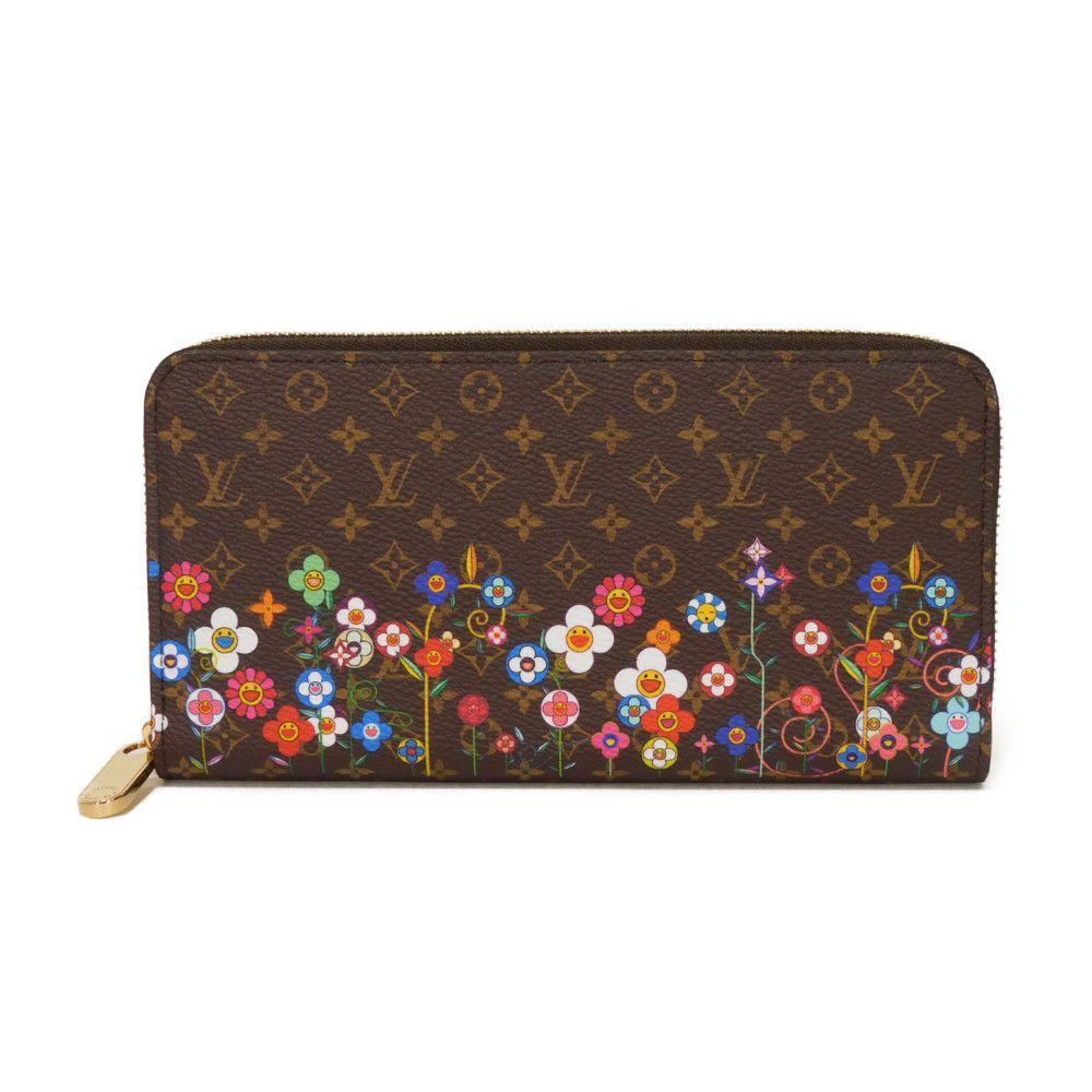Used LVx™ Zippy Wallet (12564), M14162, 7940, by Takashi Murakami, Multicolor, RFID, IC Chip, Unused, Japan Exclusive